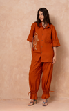 IAGO POLO w/ EMBROIDERY - SAFFRON