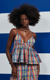 MARINA TOP - PINK CHECKERED