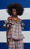 ANDORA TOP - PINK CHECKERED