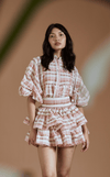 CAMIA TOP - ORANGE STRIPES
