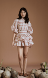 CAMIA TOP - ORANGE STRIPES