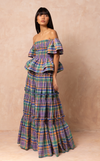 ROMA TOP - PURPLE PLAID