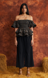 ROMA TOP - BLACK CROSS DIAMOND