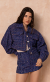 BOSTON TAILORED JACKET - BLUE TWEED (PRE ORDER)