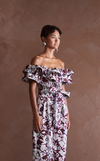 IBIZA TOP - BROWN FLORAL