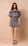 VIERA TOP - PURPLE PLAID