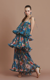 AURORA MAXI DRESS - BLUE FLORAL (PRE-ORDER)