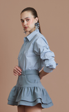 MILANO POLO - LIGHT BLUE TRELLIS