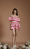 IBIZA TOP - PINK STRIPES
