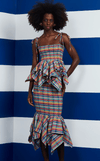 TUVALU SKIRT - PINK CHECKERED