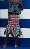 TUVALU SKIRT - PINK CHECKERED