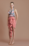 FLORA MINI SKIRT - CORAL