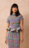 APULIA TOP - PURPLE PLAID