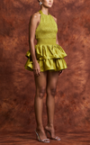BERLIN TOP - KEY LIME SATIN