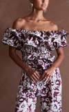 IBIZA TOP - BROWN FLORAL
