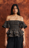 ROMA TOP - BLACK CROSS DIAMOND