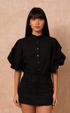 CITA SKORT - BLACK W/ EMBRO