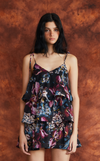 ACAPULCO MINI DRESS - BLACK FLORAL