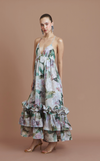 KENYA LONG DRESS - GREEN FLORAL (PRE-ORDER)