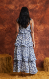 ACAPULCO MAXI DRESS - BLUE BRUSHSTROKE