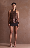 BIRA TOP - BROWN SPLATTER