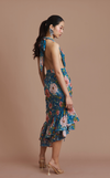 GUYANA SKIRT - BLUE FLORAL