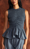 BRISBANE TOP - DARK GRAY