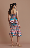 NAMIBIA TOP - PEACH TARTAN