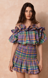 VANUATU SKIRT - PURPLE PLAID