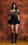 NEVADA SKIRT - BLACK DENIM