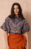 CAMIA TOP - PACIFIC PLAID