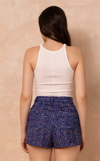 CITA SKORT - BLUE TWEED