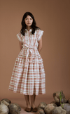 AKIKO DRESS - ORANGE STRIPES