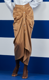 ASMARA SKIRT - DARK BROWN TWILL