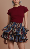 AYDA SKIRT - CHEVRON