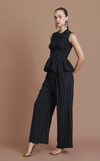SOLOMON PANTS - BLACK CHALK STRIPES