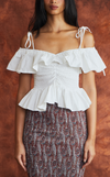 BRASILIA TOP - WHITE VISCOSE