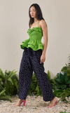 BALI PANTS - NAVY POLKA