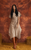 HAITI DRESS - WOOD TWILL
