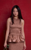 BIRA TOP - LATTE SATIN