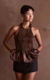 BIRA TOP - BROWN SPLATTER