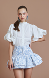 CAMIA TOP - WHITE STRIPES (PRE ORDER)
