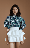 CAMIA TOP - BLUE GREEN