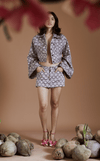 AMARI TAILORED JACKET - PINK AZTEC