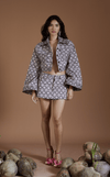 AMARI TAILORED JACKET - PINK AZTEC