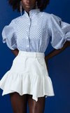 CAMIA TOP - MICRO STRIPES