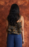 SAMOA TOP - BLUE PAISLEY