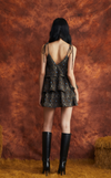 ACAPULCO MINI DRESS - BLACK CROSS DIAMOND