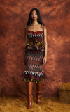 VENEZIA MIDI SKIRT - MULTI COLOR CHEVRON