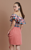 FLORA MINI SKIRT - CORAL